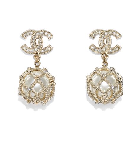 chanel costume jewellery earrings|chanel earrings official website.